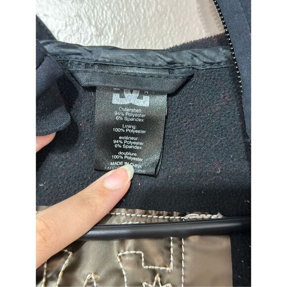 Vintage DC Men's 5K Spectrum Softshell 11 Hooded Black Snowboarding Jacket XL - Picture 11 of 16